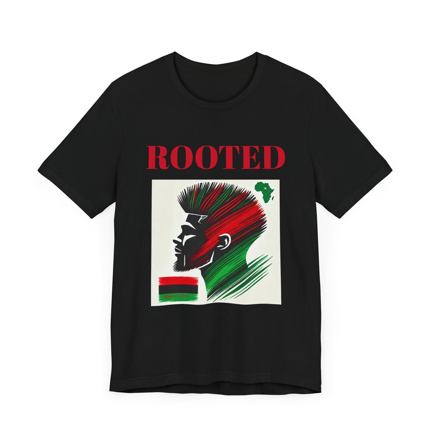 African Roots T-Shirt - Unisex Tee with Colors of African Flag