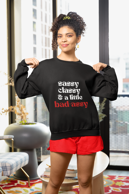 Sassy Red Statement Sweatshirt