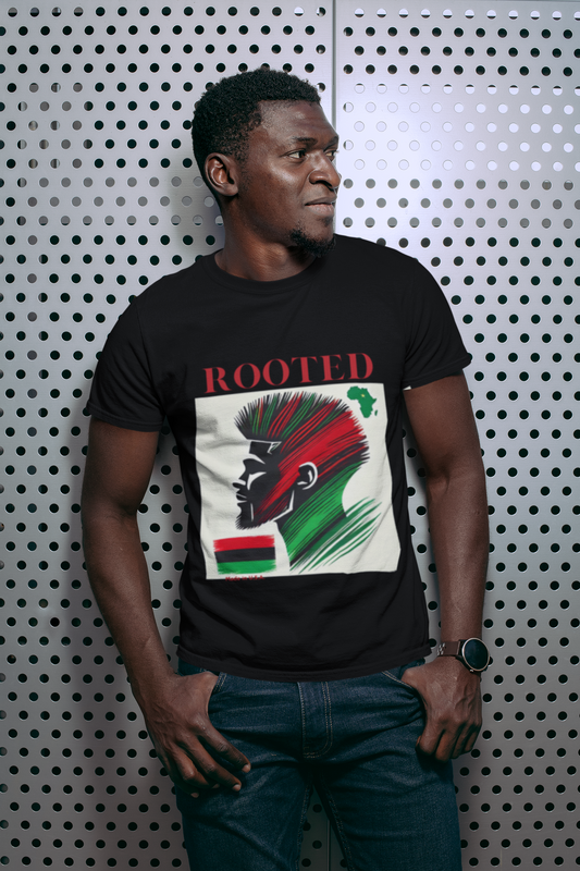 African Roots T-Shirt - Unisex Tee with Colors of African Flag